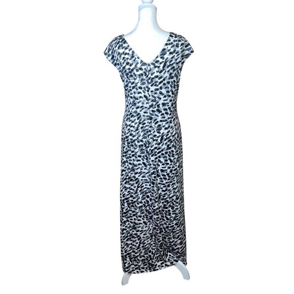 Tiana B. Stretch Pullover Maxi Dress Your Best Bet Black White Casual Size Small - Picture 5 of 7